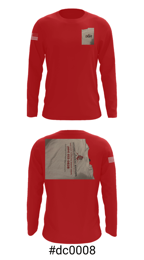 Long Sleeve Performance Shirt, Dynamic General Repairs Inc, , Teamtime, Team time, sublimation, custom sports apparel, team uniforms, spirit wear, spiritwear, sports uniforms, custom shirts, team store, custom team store, fundraiser sports, apparel fundraiser