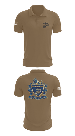 Short Sleeve Performance Polo, MHS MCJROTC, Marines, Teamtime, Team time, sublimation, custom sports apparel, team uniforms, spirit wear, spiritwear, sports uniforms, custom shirts, team store, custom team store, fundraiser sports, apparel fundraiser