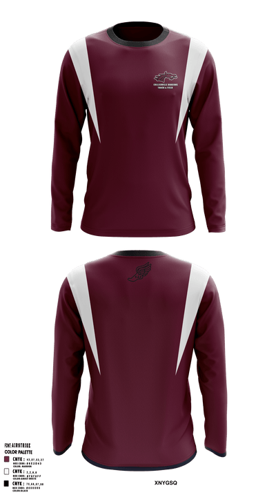 Collierville Dragons 752368 Long Sleeve Performance Shirt - 1