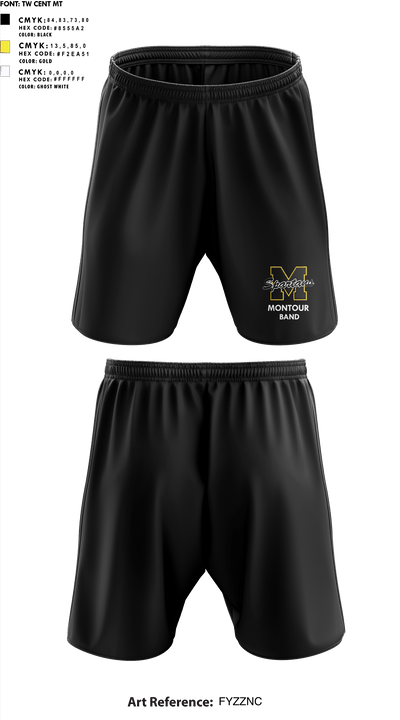 Montour High School Band 66505282 Athletic Shorts With Pockets - 1 (1)