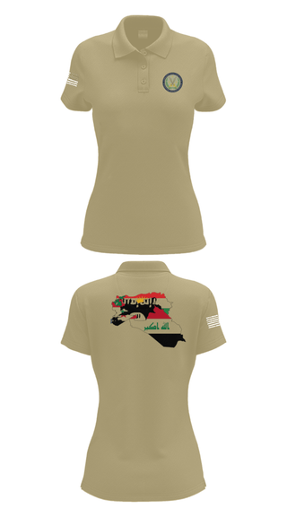 Women's Short Sleeve Performance Polo, 44th ICBT, National Guard, Teamtime, Team time, sublimation, custom sports apparel, team uniforms, spirit wear, spiritwear, sports uniforms, custom shirts, team store, custom team store, fundraiser sports, apparel fundraiser
