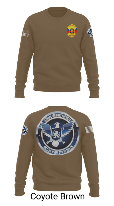 TS FEDERAL PRIVATE SECURITY & BODYGUARD 72741630 Crew Neck Sweatshirt - 5