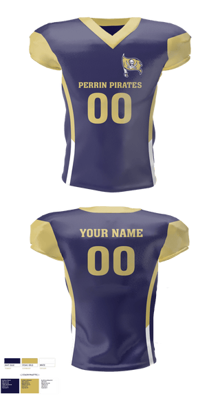 Football Jersey, Perrin Pirates, Football, Teamtime, Team time, sublimation, custom sports apparel, team uniforms, spirit wear, spiritwear, sports uniforms, custom shirts, team store, custom team store, fundraiser sports, apparel fundraiser