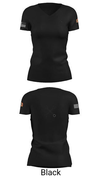 Womens Short Sleeve Vneck Shirt, B CO 2-12 CAV, Army, Teamtime, Team time, sublimation, custom sports apparel, team uniforms, spirit wear, spiritwear, sports uniforms, custom shirts, team store, custom team store, fundraiser sports, apparel fundraiser