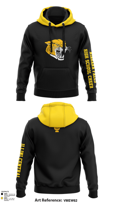 Illini Central High School Cheer 31723902 Hoodie - 126