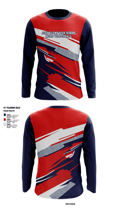 John Glenn High School Volleyball 36246208 Long Sleeve Performance Shirt - 1
