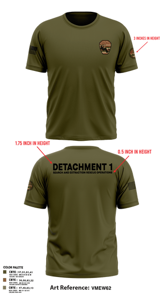 Old School Cotton Feel Shirt, Detachment 1, Air Force, Teamtime, Team time, sublimation, custom sports apparel, team uniforms, spirit wear, spiritwear, sports uniforms, custom shirts, team store, custom team store, fundraiser sports, apparel fundraiser