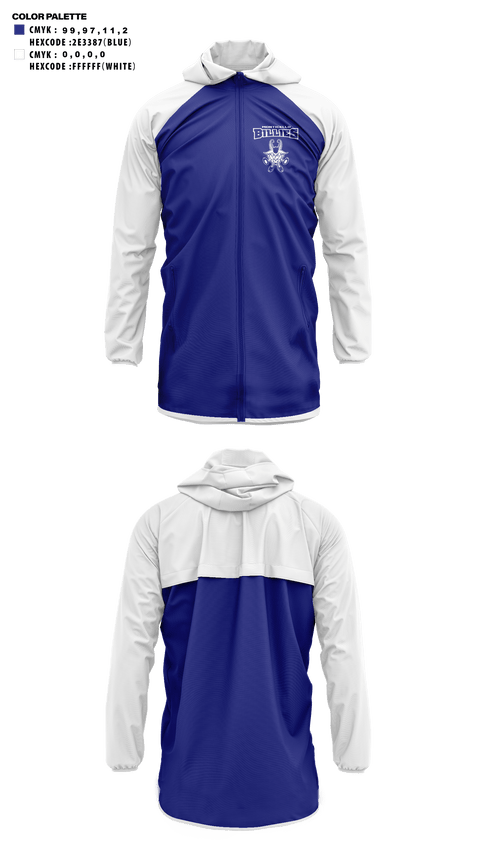 Windbreaker, Monticello High School Cheer, Cheer, Teamtime, Team time, sublimation, custom sports apparel, team uniforms, spirit wear, spiritwear, sports uniforms, custom shirts, team store, custom team store, fundraiser sports, apparel fundraiser