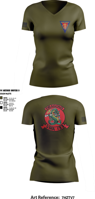 Womens Short Sleeve Vneck Shirt, MAG-42 VMA-133, , Teamtime, Team time, sublimation, custom sports apparel, team uniforms, spirit wear, spiritwear, sports uniforms, custom shirts, team store, custom team store, fundraiser sports, apparel fundraiser
