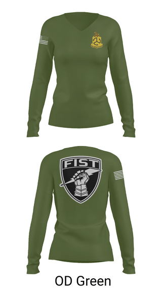 Womens Long Sleeve Vneck Shirt, 1-200 Infantry, National Guard, Teamtime, Team time, sublimation, custom sports apparel, team uniforms, spirit wear, spiritwear, sports uniforms, custom shirts, team store, custom team store, fundraiser sports, apparel fundraiser