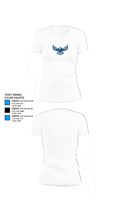 North Cobb Christian School Cheer 71060723 Women's Short Sleeve V-neck Shirt - 18