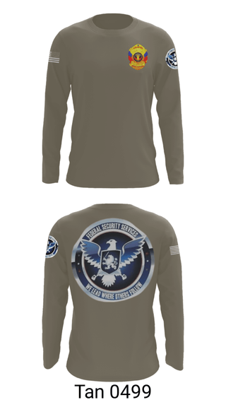 Long Sleeve Performance Shirt, TS FEDERAL PRIVATE SECURITY & BODYGUARD, Police, Teamtime, Team time, sublimation, custom sports apparel, team uniforms, spirit wear, spiritwear, sports uniforms, custom shirts, team store, custom team store, fundraiser sports, apparel fundraiser