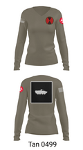 RECCE 67362725 Women's Long Sleeve V-neck Shirt - 77