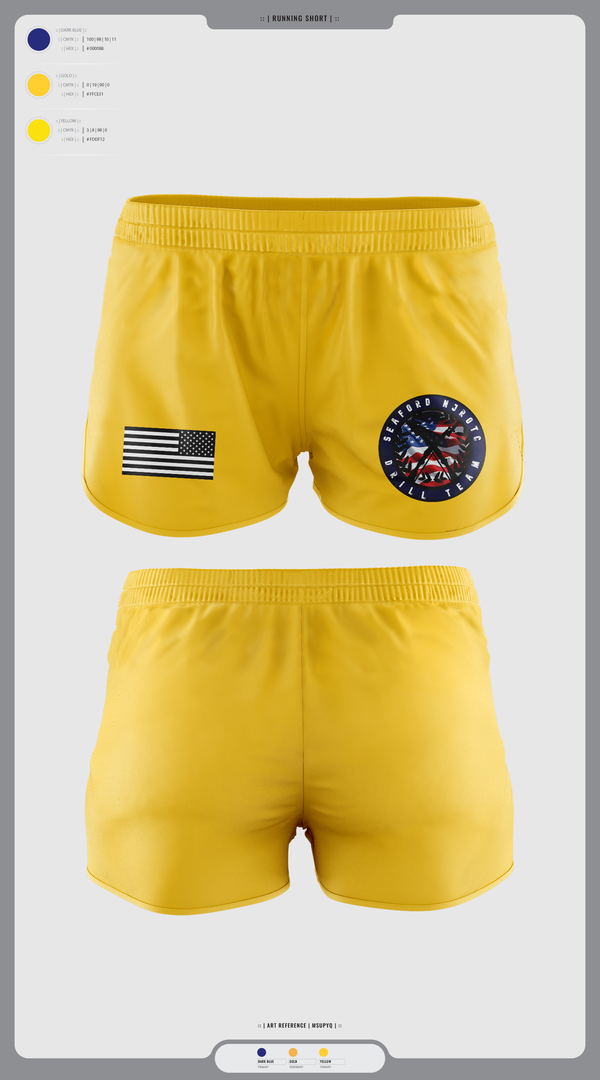 Womens Shorts, Seaford NJROTC, Navy, Teamtime, Team time, sublimation, custom sports apparel, team uniforms, spirit wear, spiritwear, sports uniforms, custom shirts, team store, custom team store, fundraiser sports, apparel fundraiser
