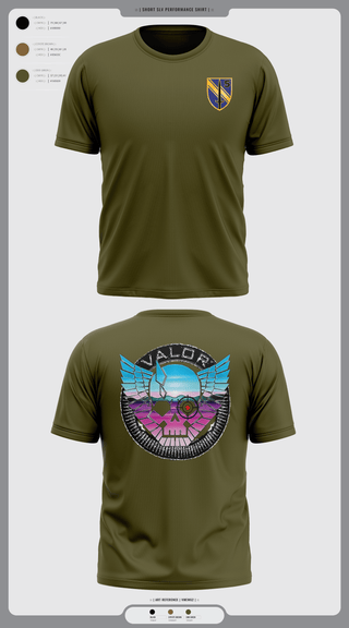 Short Sleeve Performance Shirt, VALOR CO. 5BN, 1SFAB, Army, Teamtime, Team time, sublimation, custom sports apparel, team uniforms, spirit wear, spiritwear, sports uniforms, custom shirts, team store, custom team store, fundraiser sports, apparel fundraiser