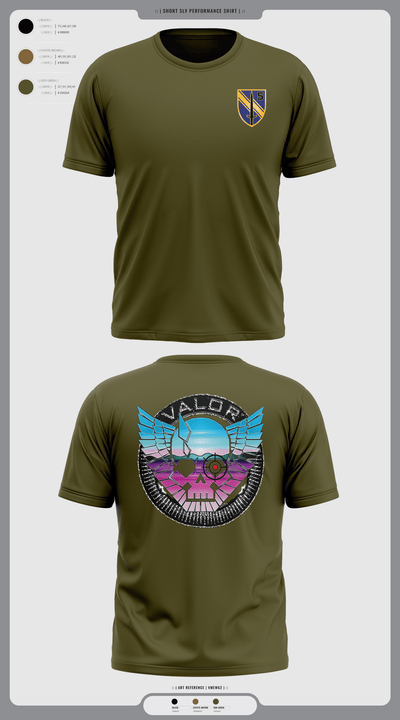 VALOR CO. 5BN, 1SFAB 4859482 Short Sleeve Performance Shirt - 6