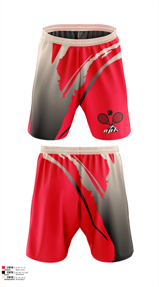 Athletic Shorts With Pockets, North Penn-Liberty Mounties, Tennis, Teamtime, Team time, sublimation, custom sports apparel, team uniforms, spirit wear, spiritwear, sports uniforms, custom shirts, team store, custom team store, fundraiser sports, apparel fundraiser