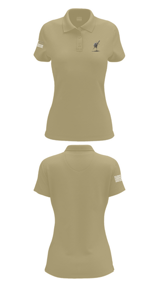 Women's Short Sleeve Performance Polo, B Btry 2142, National Guard, Teamtime, Team time, sublimation, custom sports apparel, team uniforms, spirit wear, spiritwear, sports uniforms, custom shirts, team store, custom team store, fundraiser sports, apparel fundraiser