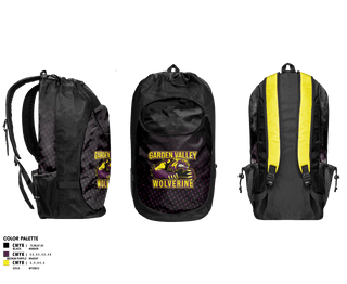 Gear Bag, Garden Valley Wolverines, Spirit Store, Teamtime, Team time, sublimation, custom sports apparel, team uniforms, spirit wear, spiritwear, sports uniforms, custom shirts, team store, custom team store, fundraiser sports, apparel fundraiser