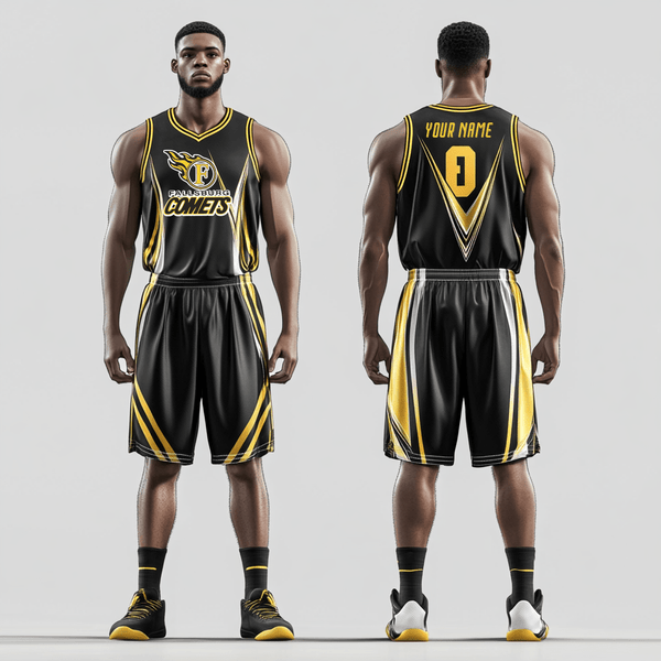 Basketball Uniform, Fallsburg High School Basketball, Men's Basketball, Teamtime, Team time, sublimation, custom sports apparel, team uniforms, spirit wear, spiritwear, sports uniforms, custom shirts, team store, custom team store, fundraiser sports, apparel fundraiser