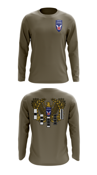 Long Sleeve Performance Shirt, 11th ABN DIV WO, , Teamtime, Team time, sublimation, custom sports apparel, team uniforms, spirit wear, spiritwear, sports uniforms, custom shirts, team store, custom team store, fundraiser sports, apparel fundraiser
