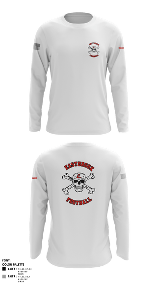 Long Sleeve Performance Shirt, Eastbrook Football, Army, Teamtime, Team time, sublimation, custom sports apparel, team uniforms, spirit wear, spiritwear, sports uniforms, custom shirts, team store, custom team store, fundraiser sports, apparel fundraiser