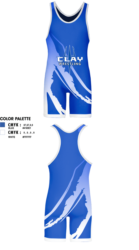 Wrestling Singlet, Clay High School Wrestling, Wrestling, Teamtime, Team time, sublimation, custom sports apparel, team uniforms, spirit wear, spiritwear, sports uniforms, custom shirts, team store, custom team store, fundraiser sports, apparel fundraiser