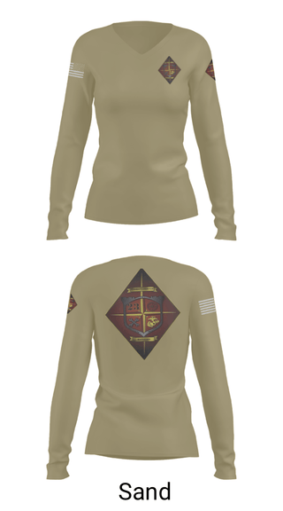 Women's Long Sleeve Vneck Shirt, Transportation service company, Marines, Teamtime, Team time, sublimation, custom sports apparel, team uniforms, spirit wear, spiritwear, sports uniforms, custom shirts, team store, custom team store, fundraiser sports, apparel fundraiser