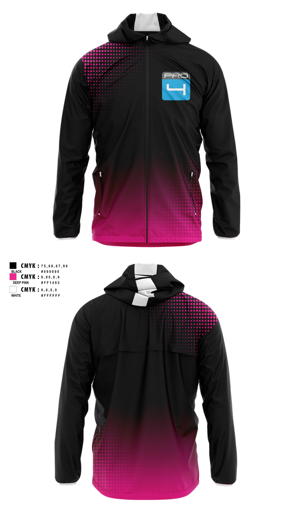 Windbreaker, Pro 4, , Teamtime, Team time, sublimation, custom sports apparel, team uniforms, spirit wear, spiritwear, sports uniforms, custom shirts, team store, custom team store, fundraiser sports, apparel fundraiser