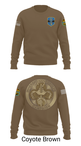 Crew Neck Sweatshirt, 372 MOB, Army, Teamtime, Team time, sublimation, custom sports apparel, team uniforms, spirit wear, spiritwear, sports uniforms, custom shirts, team store, custom team store, fundraiser sports, apparel fundraiser