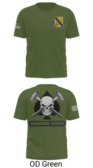 Short Sleeve Performance Shirt, 2-14 CAV ACE HIGH, Army, Teamtime, Team time, sublimation, custom sports apparel, team uniforms, spirit wear, spiritwear, sports uniforms, custom shirts, team store, custom team store, fundraiser sports, apparel fundraiser