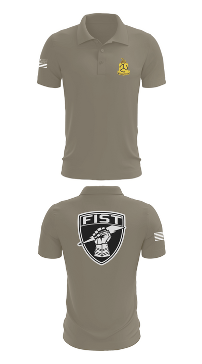 1-200 Infantry 56519387 Short Sleeve Performance Polo - 64