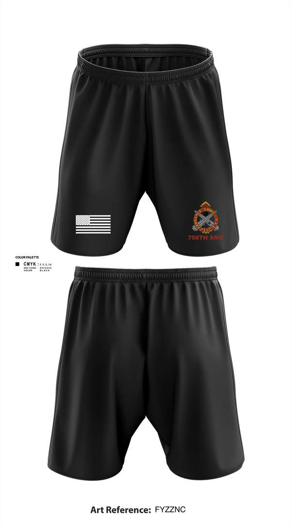 Athletic Shorts With Pockets, 758th SMC, Army, Teamtime, Team time, sublimation, custom sports apparel, team uniforms, spirit wear, spiritwear, sports uniforms, custom shirts, team store, custom team store, fundraiser sports, apparel fundraiser