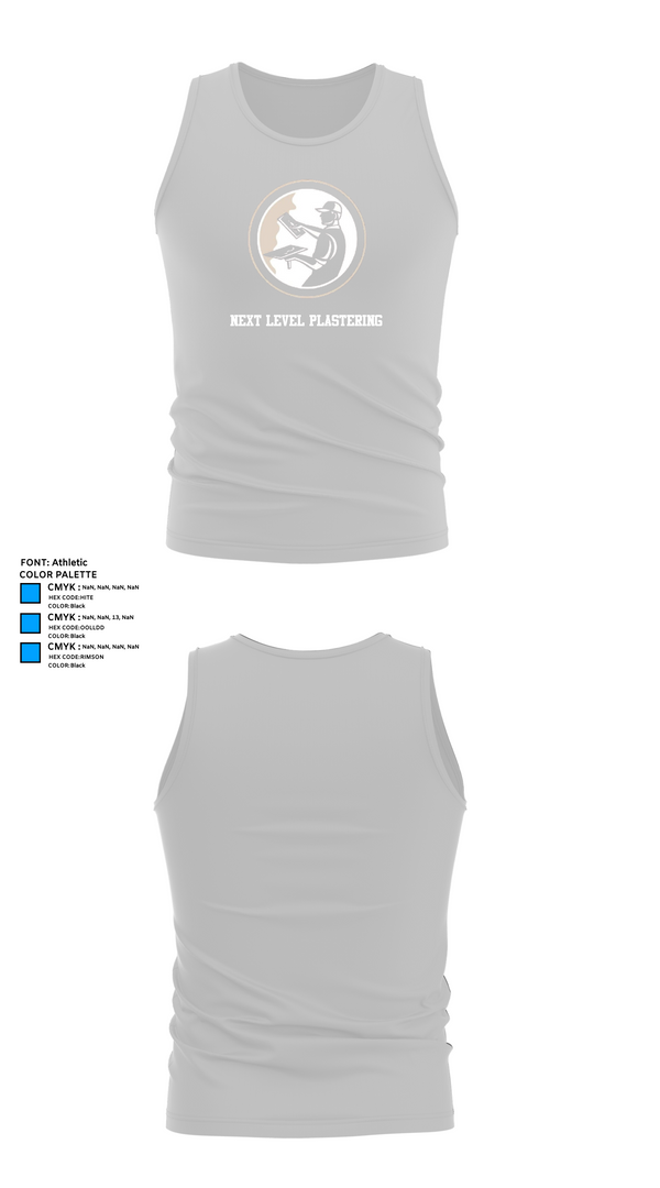 Tank Top, Next Level Plastering, , Teamtime, Team time, sublimation, custom sports apparel, team uniforms, spirit wear, spiritwear, sports uniforms, custom shirts, team store, custom team store, fundraiser sports, apparel fundraiser