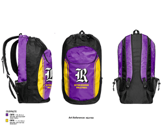 Gear Bag, Reynoldsburg Volleyball, Women's Volleyball, Teamtime, Team time, sublimation, custom sports apparel, team uniforms, spirit wear, spiritwear, sports uniforms, custom shirts, team store, custom team store, fundraiser sports, apparel fundraiser