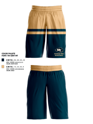 Mens Basketball Shorts, Marked Tree High School Basketball, Men's Basketball, Teamtime, Team time, sublimation, custom sports apparel, team uniforms, spirit wear, spiritwear, sports uniforms, custom shirts, team store, custom team store, fundraiser sports, apparel fundraiser