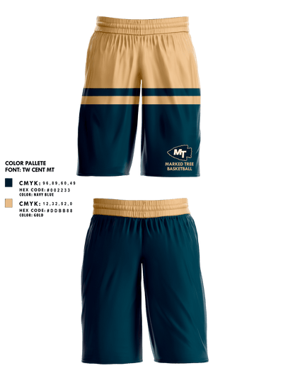 Marked Tree High School Basketball 58252964 Mens Basketball Shorts 1