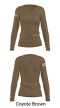B2 Patriots 31885099 Women's Long Sleeve V-neck Shirt - 17