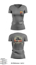 A/2135th GSAB “SMUGGLERS” 66831514 Women's Short Sleeve V-neck Shirt - 111