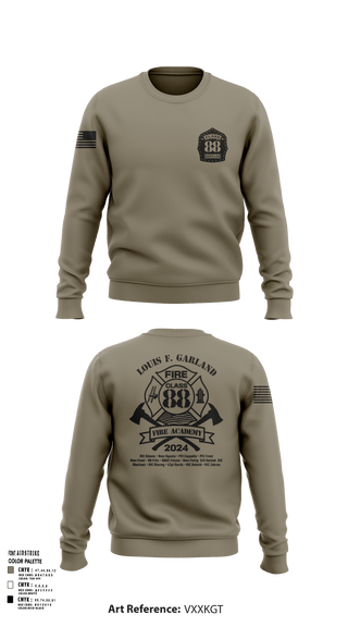 Crew Neck Sweatshirt, Class 88, Air Force, Teamtime, Team time, sublimation, custom sports apparel, team uniforms, spirit wear, spiritwear, sports uniforms, custom shirts, team store, custom team store, fundraiser sports, apparel fundraiser