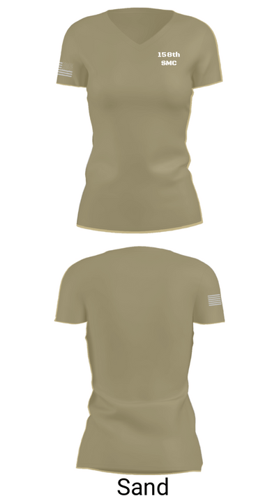 158th SMC 9761556 Women's Short Sleeve V-neck Shirt - 44