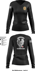 745th Forward Resuscitative Surgical Detachment 78868461 Women's Long Sleeve V-neck Shirt - 4