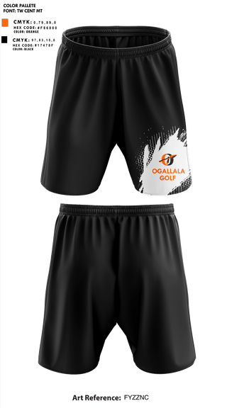 Athletic Shorts With Pockets, Ogallala High School Golf, Golf, Teamtime, Team time, sublimation, custom sports apparel, team uniforms, spirit wear, spiritwear, sports uniforms, custom shirts, team store, custom team store, fundraiser sports, apparel fundraiser