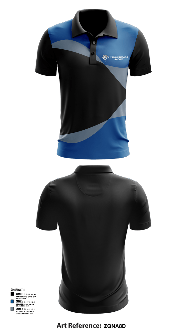 Short Sleeve Performance Polo, Hammerheads Racing, Spirit Store, Teamtime, Team time, sublimation, custom sports apparel, team uniforms, spirit wear, spiritwear, sports uniforms, custom shirts, team store, custom team store, fundraiser sports, apparel fundraiser