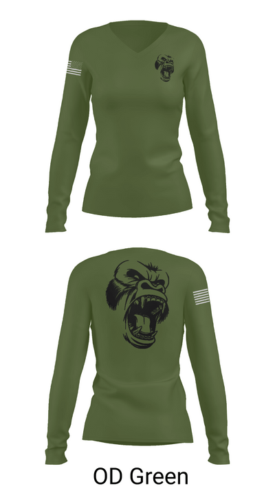 USS CARL VINSON 40544561 Women's Long Sleeve V-neck Shirt -1 54