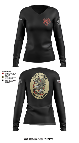 Womens Long Sleeve Vneck Shirt, Marine Wing Support Squadron 473, Marines, Teamtime, Team time, sublimation, custom sports apparel, team uniforms, spirit wear, spiritwear, sports uniforms, custom shirts, team store, custom team store, fundraiser sports, apparel fundraiser