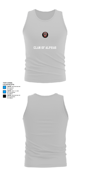 Tank Top, Clan Of Alphas, Wrestling, Teamtime, Team time, sublimation, custom sports apparel, team uniforms, spirit wear, spiritwear, sports uniforms, custom shirts, team store, custom team store, fundraiser sports, apparel fundraiser