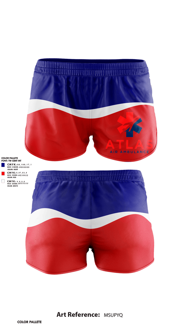 Womens Shorts, Atlas Air Ambulance, , Teamtime, Team time, sublimation, custom sports apparel, team uniforms, spirit wear, spiritwear, sports uniforms, custom shirts, team store, custom team store, fundraiser sports, apparel fundraiser