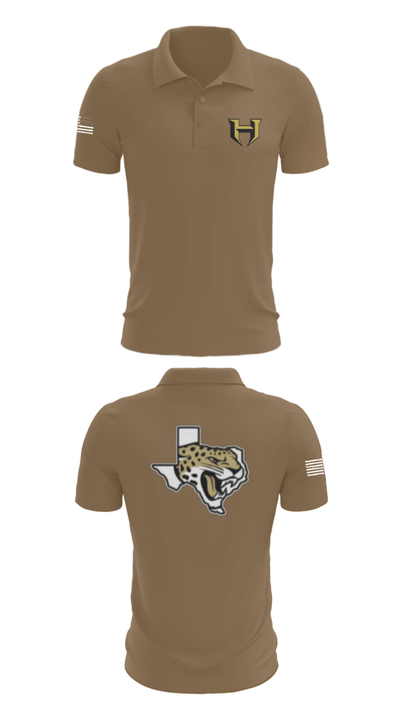 Hubbard Middle School Cheer 37740474 Short Sleeve Performance Polo - 3