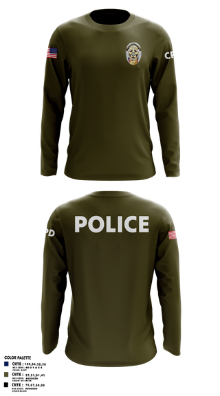 Long Sleeve Performance Shirt, Carrollton Police Department, Police, Teamtime, Team time, sublimation, custom sports apparel, team uniforms, spirit wear, spiritwear, sports uniforms, custom shirts, team store, custom team store, fundraiser sports, apparel fundraiser